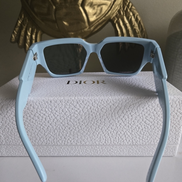 NIB Christian Dior CD SU Square Blue Sunglasses 599$ Retail - Picture 8 of 10